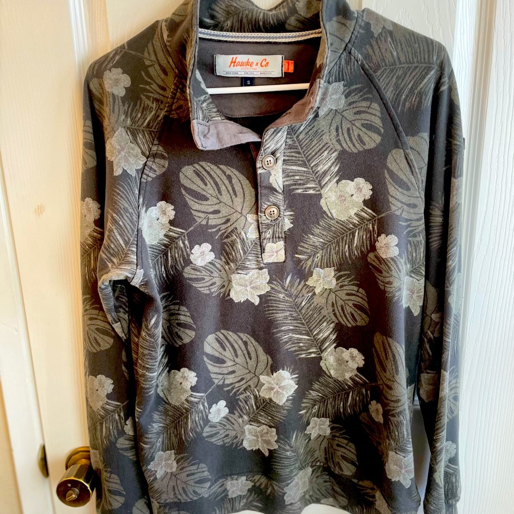 Hawke & Co Leaf Print Sweat Shirt
